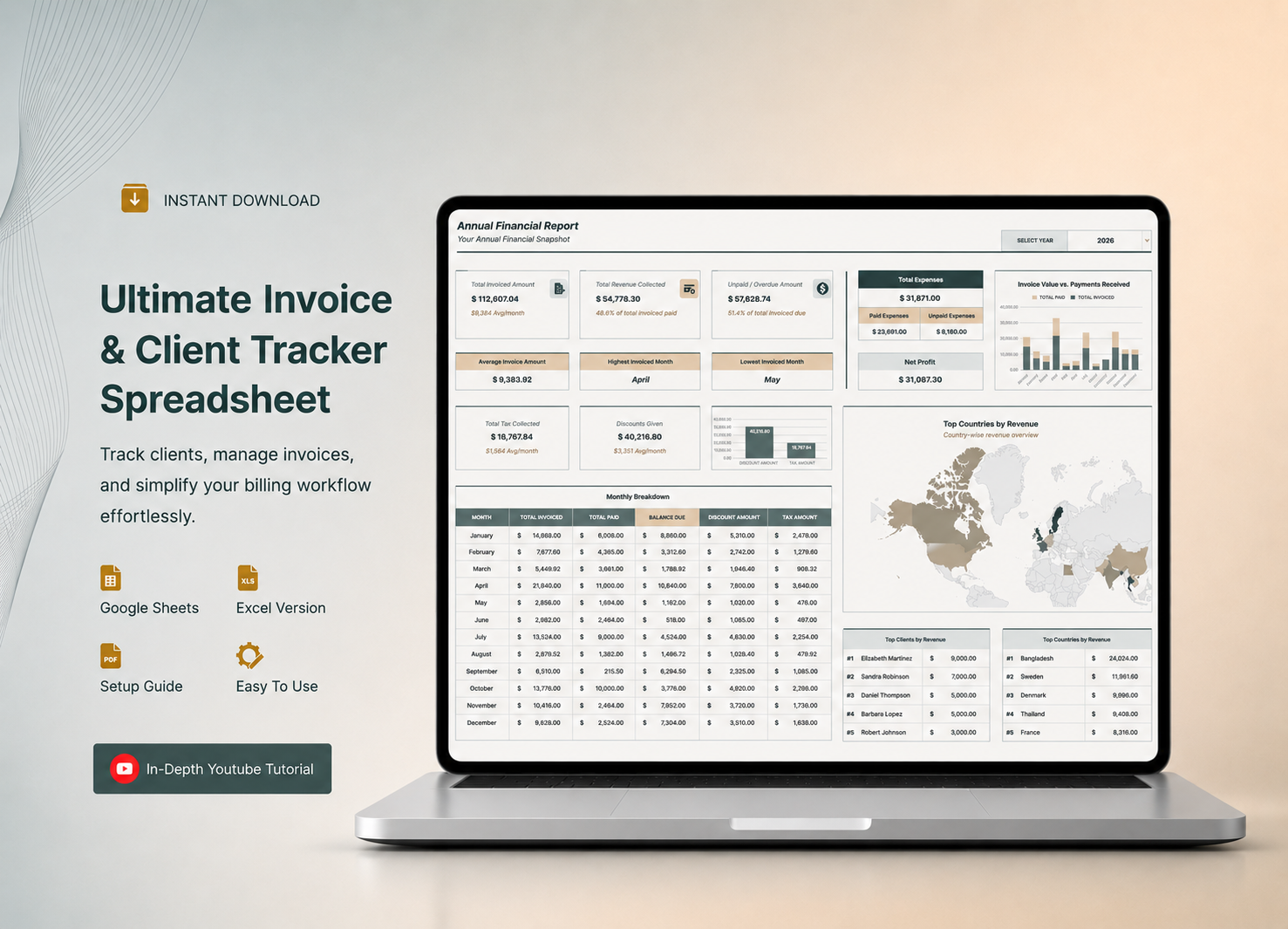 Ultimate Invoice & Client Tracker