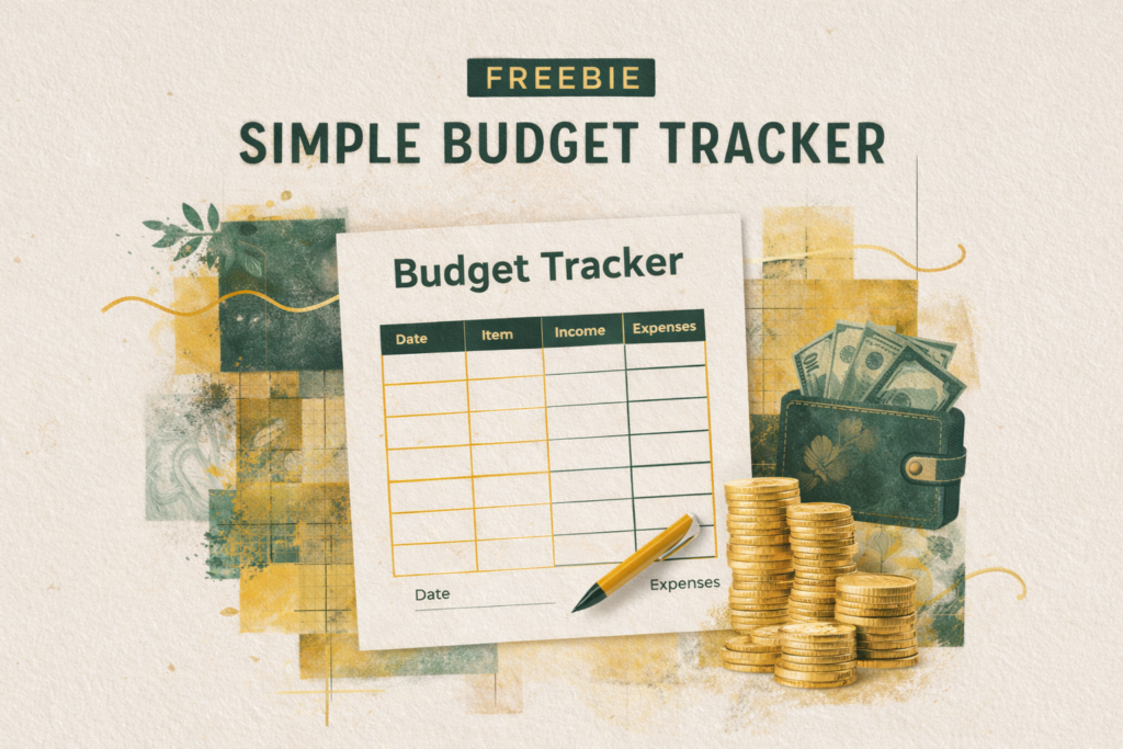freebie simple budget tracker