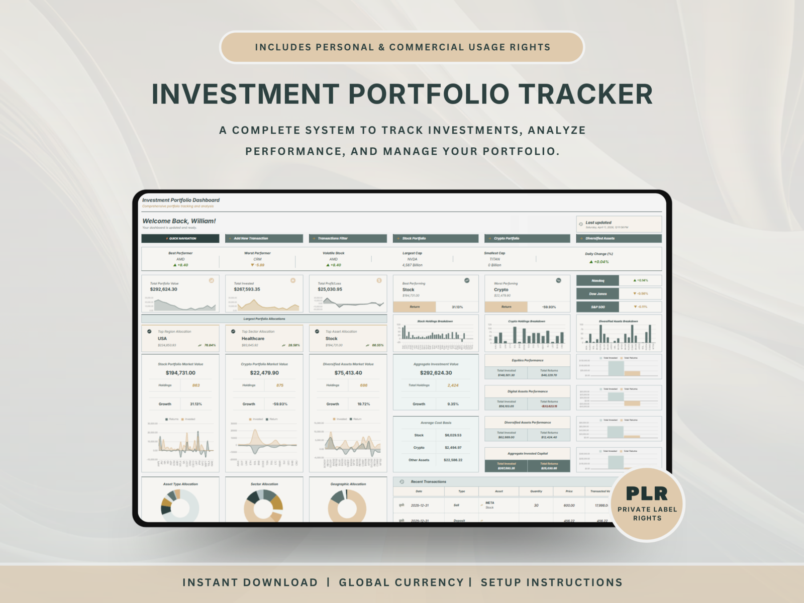PLR Investment Tracker