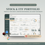 Stock & ETF Portfolio Spreadsheet Tracker