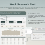 Stock & ETF Portfolio Spreadsheet Tracker