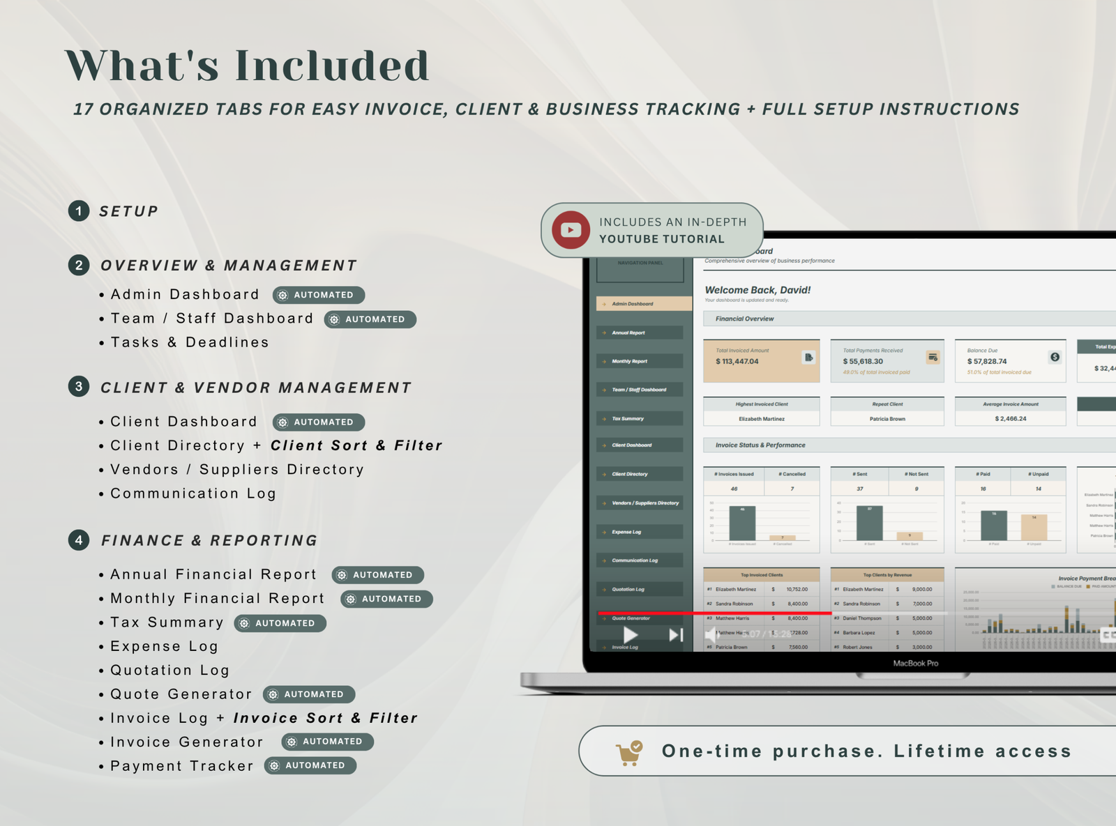 PLR Invoice & Client Tracker