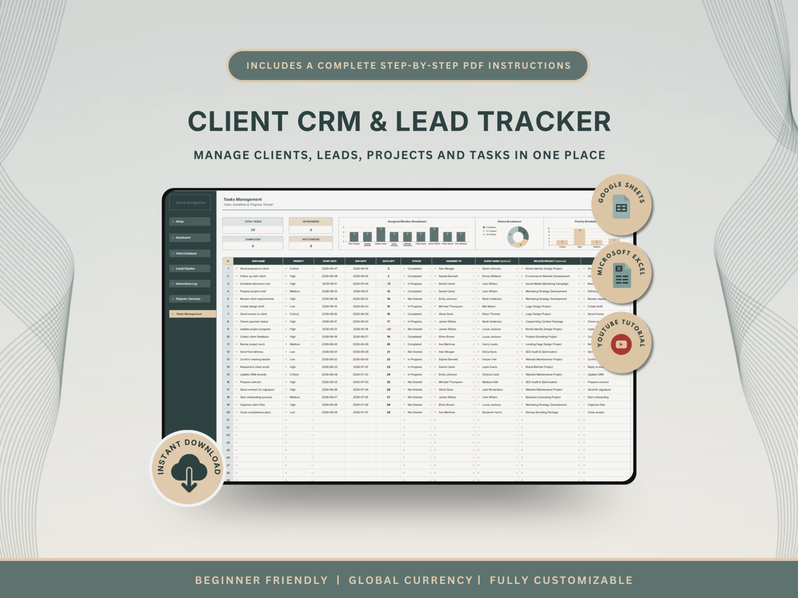 Client CRM & Lead Tracker