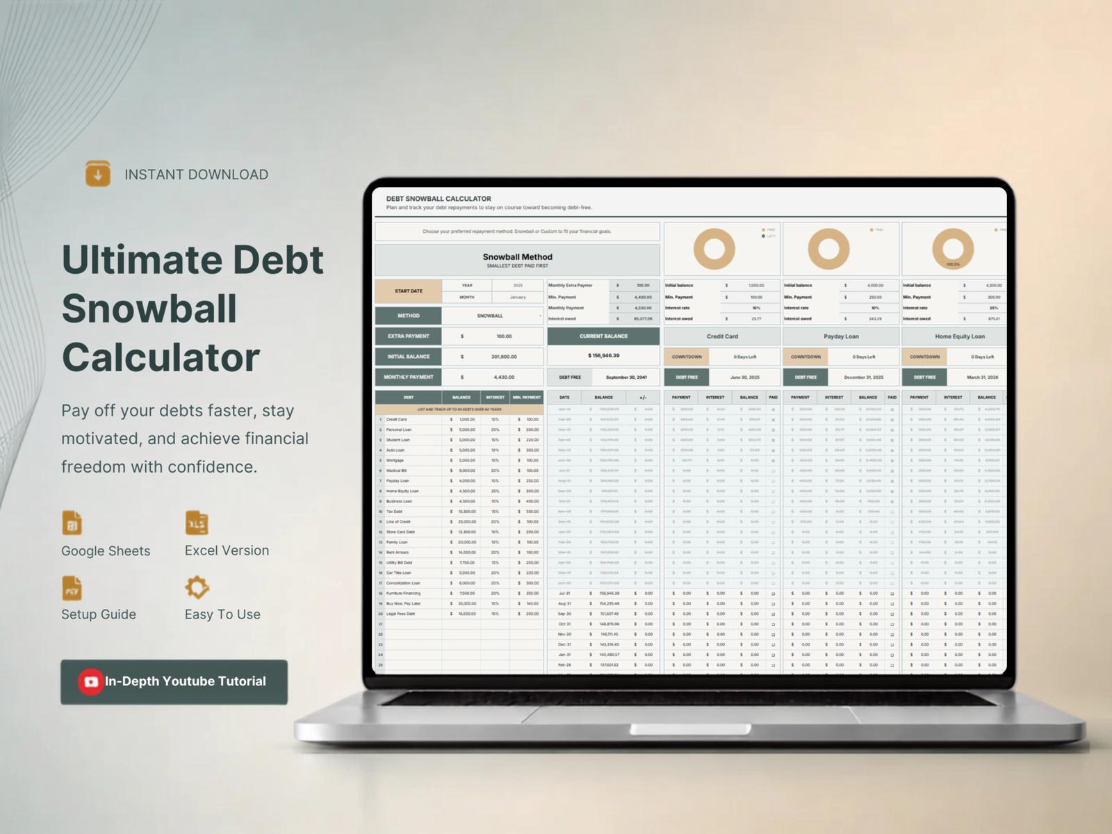 Debt Snowball Calculator