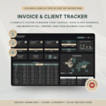 Invoice and Client Tracker - Dark Mode