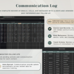 Invoice and Client Tracker - Dark Mode