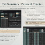 Invoice and Client Tracker - Dark Mode