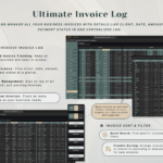 Invoice and Client Tracker - Dark Mode