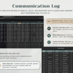 PLR Invoice & Client Tracker - Dark Mode