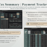 PLR Invoice & Client Tracker - Dark Mode