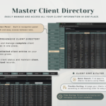 PLR Invoice & Client Tracker - Dark Mode