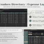 PLR Invoice & Client Tracker - Dark Mode