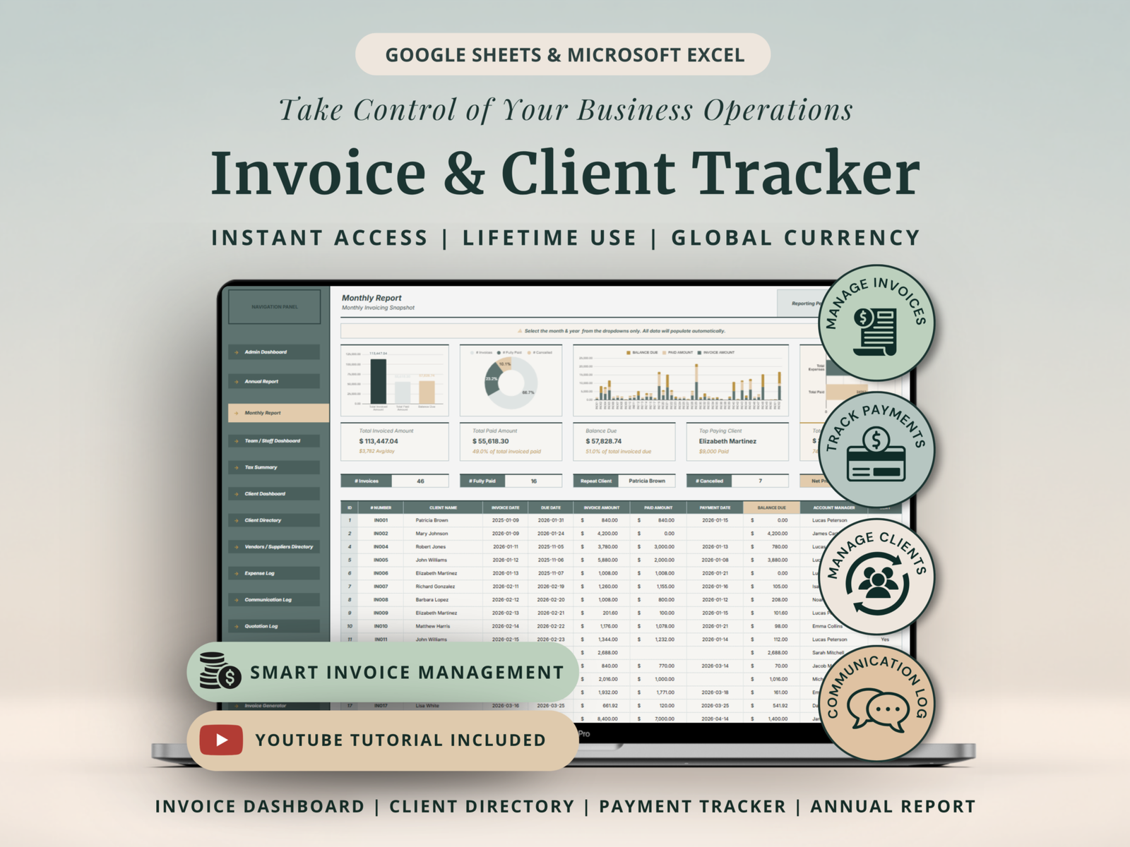 Ultimate Invoice & Client Tracker